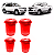 04 Buchas Balança Bandeja Inferior Hilux Sw4 em PU - Imagem 1