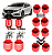 Kit 12 buchas suspensão traseira civic g10 2017 2018 2019 2020 2021 2022 2023  em Pu Poliuretano - Imagem 1