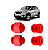Kit 4 Bucha Bandeja Suspensão Renault Kwid Zen 2017 / 2020 Refil em poliuretano - Imagem 1