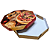 Caixa para Pizza Oitavada 40cm x 4cm - 25 Unidades - Imagem 2