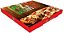 Caixa para Pizza Formato Quadrada 25cm X 3cm - kit 25 Unidades - Imagem 1