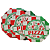 Caixa para Pizza Oitavada Flexografia Duas Cores 25cm X 3cm - Kit com 25 Unidades - Imagem 2
