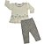 Conjunto Bebê Camiseta Mangas Longas E Calça Corações - Imagem 1