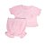 Conjunto Bebê Camiseta Mangas Curtas E Tapa Fralda Tricôt - Imagem 1