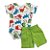 Conjunto Bebê Body Mangas Curtas E Shorts Dinos - Imagem 2