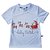 Camiseta Infantil Mangas Curtas Natal Trenó - Imagem 1