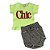Conjunto Bebê Camiseta Mangas Curtas E Tapa Fralda "Chic" - Imagem 1