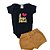 Conjunto Bebê Body Mangas Curtas E Shorts I Love Summer - Imagem 1