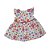 Vestido Bebê Mangas Curtas Floral Com Manga Japonesa - Imagem 2