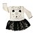 Vestido Bebê Mangas Longas Com Tule Gatinha - Imagem 1