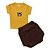 Conjunto Bebê Camiseta Mangas Curtas e Tapa Fralda Ursinho - Imagem 1