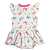Body Vestido Bebê Mangas Curtas Borboletas - Imagem 2