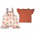 Conjunto Bebê Camiseta Mangas Curtas E Jardineira Pêssegos - Imagem 3