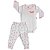 Conjunto Bebê/Infantil Body Mangas Longas E Calça Culote Libélulas - Imagem 1