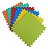 Kit 8 Tatames Tapetes EVA 50x50x1cm 10mm Infantil Bebê - Imagem 2