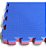 Kit 6 Tatames Tapetes EVA 50x50x2cm Dupla Face Azul Royal com Vermelho - Imagem 1