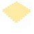 Tatame Tapete EVA 100x100x1cm 10mm Creme (bege) - Imagem 1