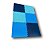 Kit 12 Tatames Tapetes EVA 50x50x2cm 20mm Infantil Bebê Tons de Azul - Imagem 3