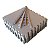 Kit 10 Tatames Tapetes EVA 50x50x2cm 20mm Infantil Bebê Tons de Cinza - Imagem 1