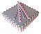 Kit 6 Tatames Tapetes EVA 50x50x1cm 10mm Infantil Rosa Claro e Cinza Claro - Imagem 3
