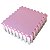 Kit 6 Tatames Tapetes EVA 50x50x1cm 10mm Infantil Rosa Claro e Cinza Claro - Imagem 2