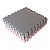 Kit 12 Tatames Tapetes EVA 50x50x2cm 20mm Infantil Rosa Claro e Cinza Claro - Imagem 2