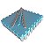 Kit 6 Tatames Tapetes EVA 50x50x2cm 20mm Infantil Azul Claro e Cinza Claro - Imagem 2