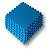 Kit 12 Tatames EVA 50x50x2cm 20mm Azul Royal - Imagem 1