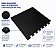 Kit 4 Tatames Tapetes Eva 100x100x1cm 1x1 Metro 10mm PRETO - Imagem 3