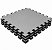 Kit 2 Tatame Tapete Eva 1x1m 40mm 100x100x4cm PRETO C/ CINZA - Imagem 2