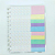 Caderno de Discos Basic Rosa Listado - Universitario (11 furos) - Disco G - Imagem 5