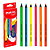 Marca Texto Lápis de Cor jumbo Neon 6 Cores - Molin - Imagem 1