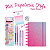 Kit Papelaria Fofa Kawaii Caderno de Discos Tons Rosa - Imagem 1