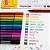 Canetas Microline Fineliner 12 cores 0.4mm - Compactor - Imagem 2