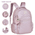 Mochila com Chaveiro Duplo Matelassê Crinkle Metalizada Rosa - Rebecca Bonbon - Imagem 2
