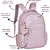 Mochila com Chaveiro Duplo Matelassê Crinkle Metalizada Rosa - Rebecca Bonbon - Imagem 3