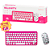 Combo Teclado e Mouse Wireless e Bluetooth Hello Kitty – Letron - Imagem 1