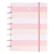 Planner de discos Não Datado  Basic  A5 (8 Furos ) Rosa Listrado - Moreih Paper - Imagem 1