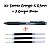 Kit Energel-x Pentel 1 Caneta Preto 0.5mm + 3 Cargas Refil - Imagem 1