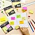 Bloco de Notas Adesivas Neon 4 Blocos 38x50mm 400 Folhas - Jocar Office - Imagem 2