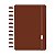 Caderno de Discos Colors Marrom Capa Dura e Costurada - Imagem 3