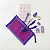 Kit Papelaria Fofa Bag Criativa Roxo - 10 Itens - Imagem 1