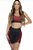 CONJUNTO LET'S GYM BLIZZ PRETO/VERMELHO - Imagem 1