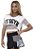 CROPPED ARRASTAO LET'S GYM BRANCO - Imagem 1