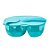 Bowl com divisoria,tampa e colher azul - Clingo - Imagem 2