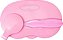 Bowl com divisoria, tampa e colher rosa - Clingo - Imagem 4