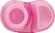 Bowl com divisoria, tampa e colher rosa - Clingo - Imagem 3
