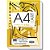 Bloco tecnico sem margem desenho a4 art pb 20f.br 150g - pauta branca (pct.c/10) - Imagem 1