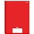 Caderno brochura 1/4 capa dura stiff 48 folhas vermelho - jandaia (pct.c/10) - Imagem 1
