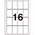 Etiqueta a5 a5q-3348 12 fls 33,0 x 48,0 mm - pimaco (ct.c/192) - Imagem 2